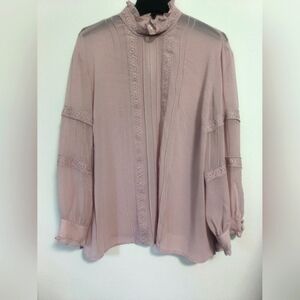 [5x$20] Soho NY Jeans / Mauve Sheer Blouse / Size XL